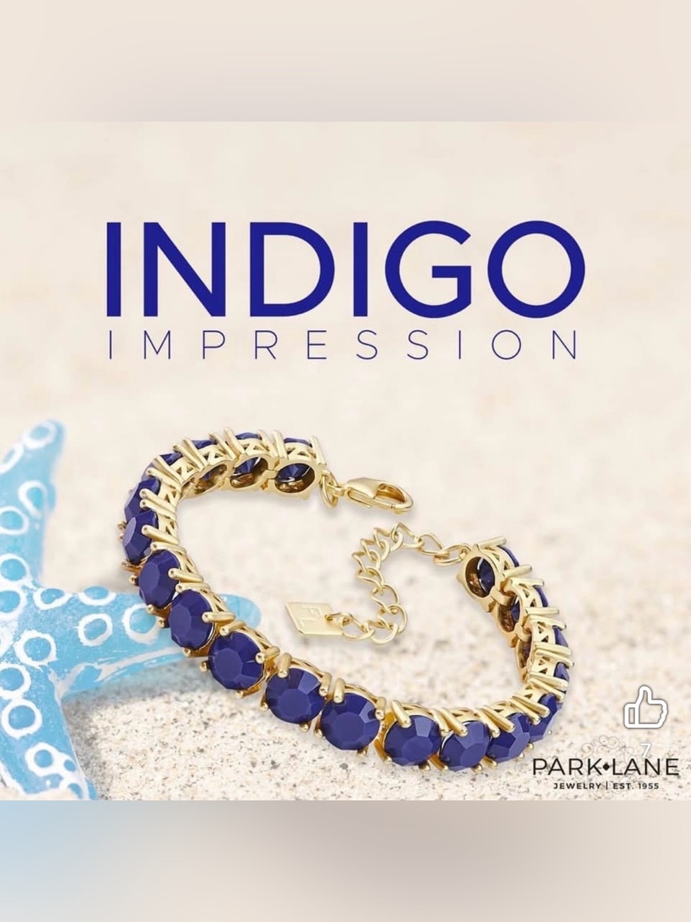 Park Lane “Indigo” Impression Bracelet! NWOT & Gorgeous! HTF!!